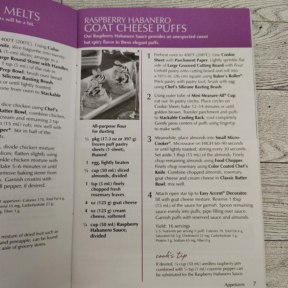 Pampered Chef Cookbook • Seasons Best Spring Summer‎ 2010 Seasonal Recipes
